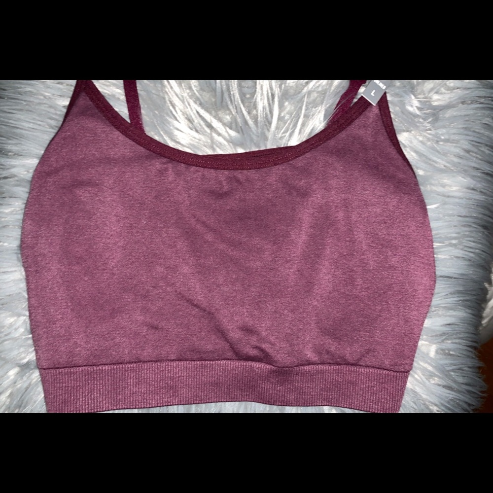 PINK SPORTS BRA SIZE L NWT